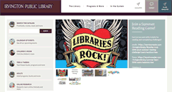 Desktop Screenshot of irvingtonlibrary.org